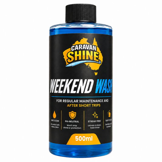 Caravan Shine Weekend Wash 500ml bottle on a white background